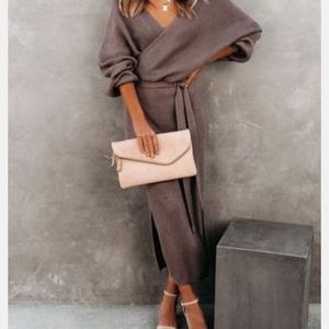 VICI Corbin Drape Knit Sweater Dress